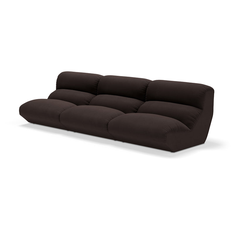 &Tradition - Hi Lo 3-Sitzer Sofa | Kvadrat Vidar 0386 / Braun
