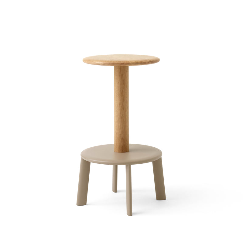 &Tradition - Massif AV39 Thekenhocker | grau-beige