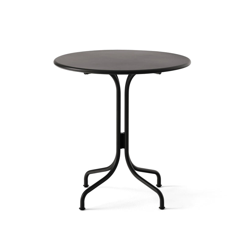 &Tradition - Thorvald Outdoor Bistrotisch | rund / warm schwarz