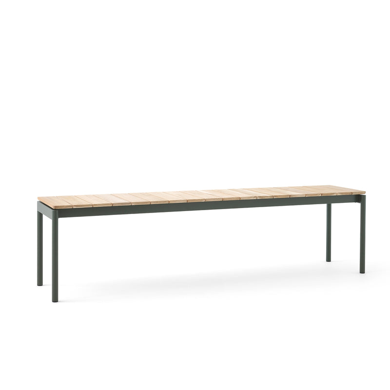 &Tradition - Ville Gartenbank | 180 x 40 cm / bronze grün