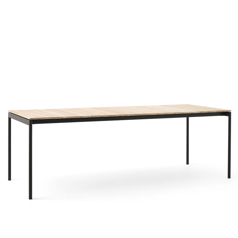 &Tradition - Ville Gartentisch | 220 x 90 cm / warm schwarz