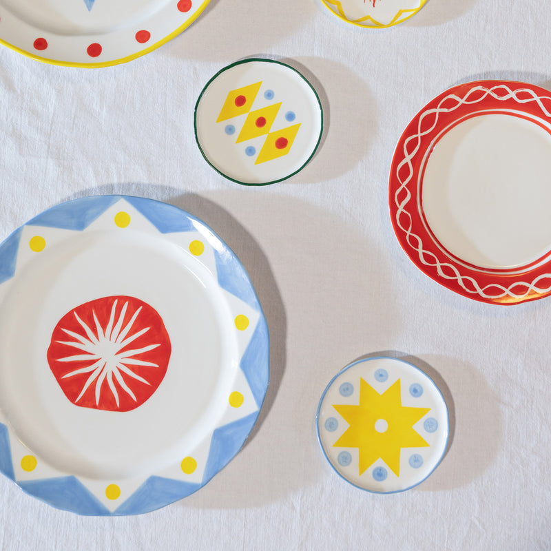 &klevering - Festivo Teller (2er-set) | red