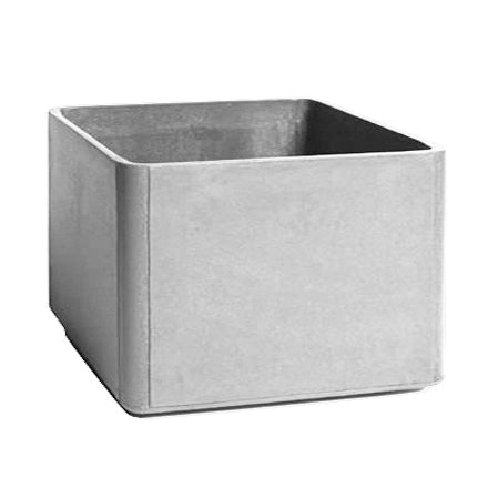 Eternit - Delta Pflanzentopf - quadratisch | 60 x 60 x 45 cm / grau