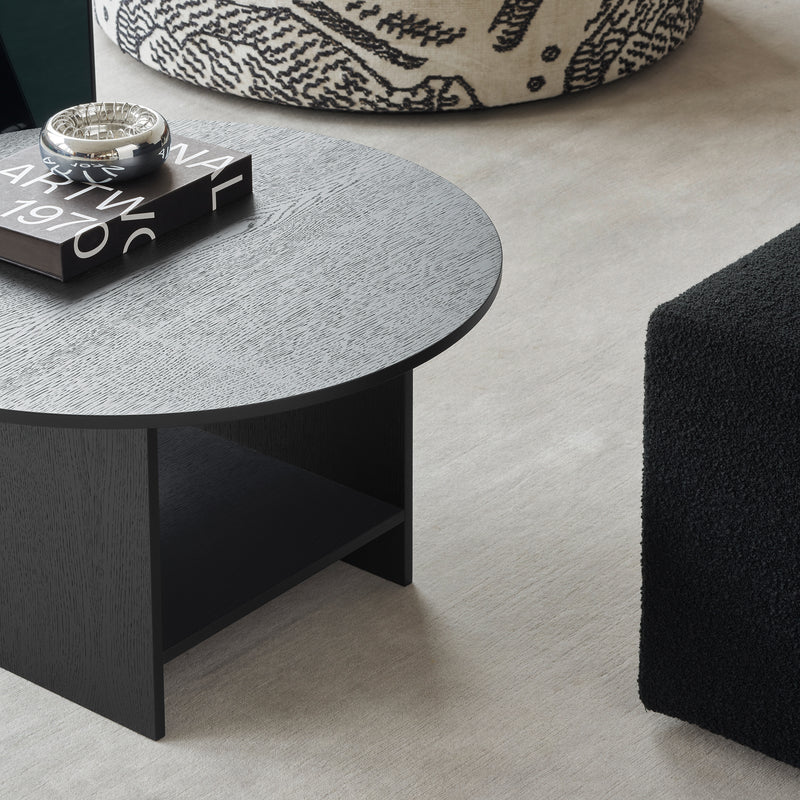 e15 - Heiji Beistelltisch | M / jet black