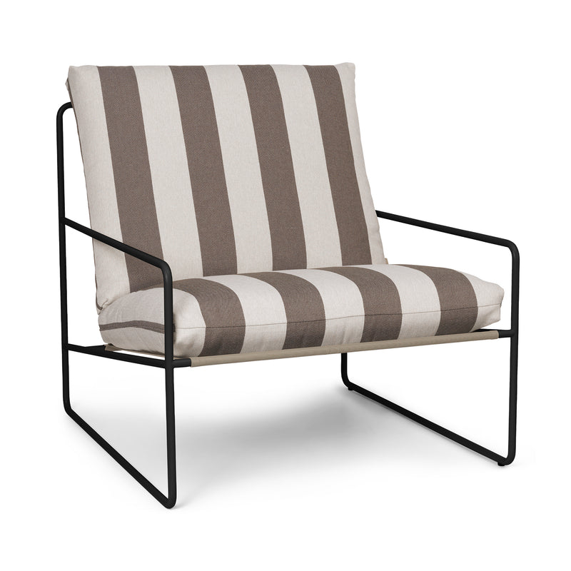 Ferm Living - Desert Stripe Outdoor Sessel | schwarz