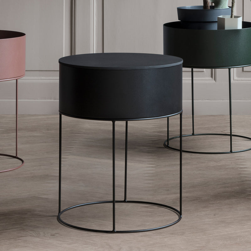 Ferm Living - Plant Box rund | schwarz