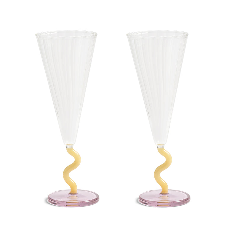 &klevering - Flute Champagnerglas | caramel