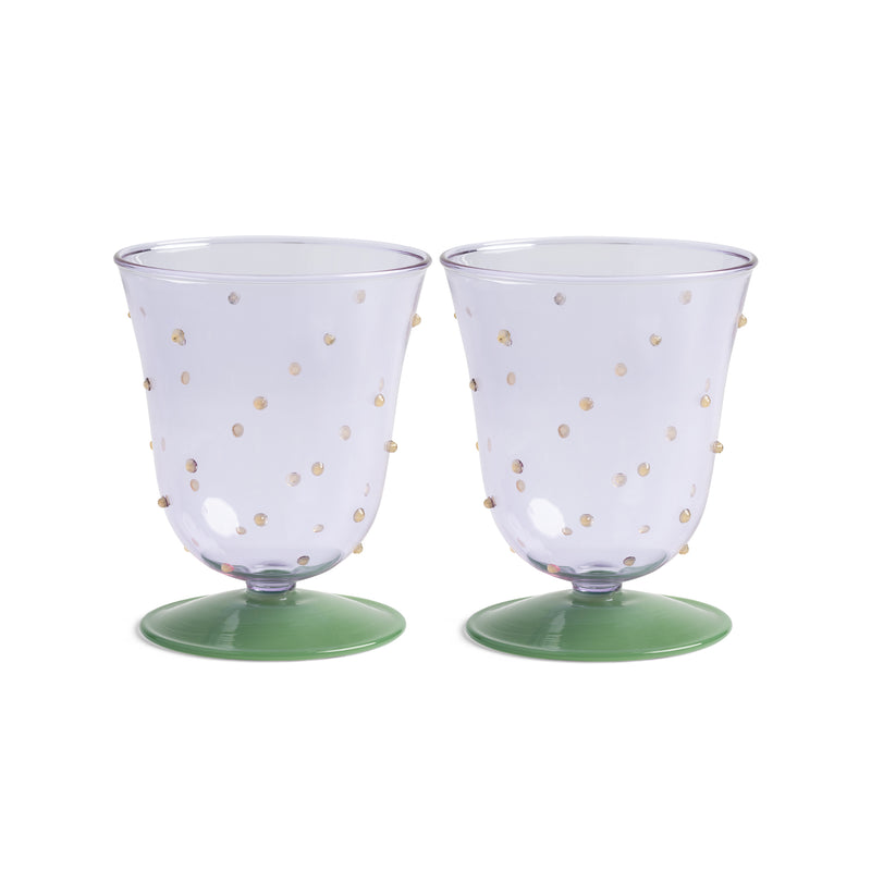 &klevering - Dot Trinkglas | lila