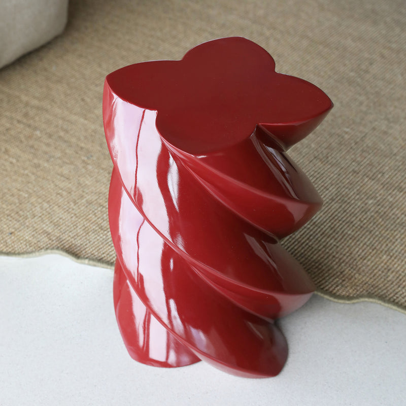 &klevering - Marshmallow Beistelltisch | 39,5 x Ø 29 cm / burgundy