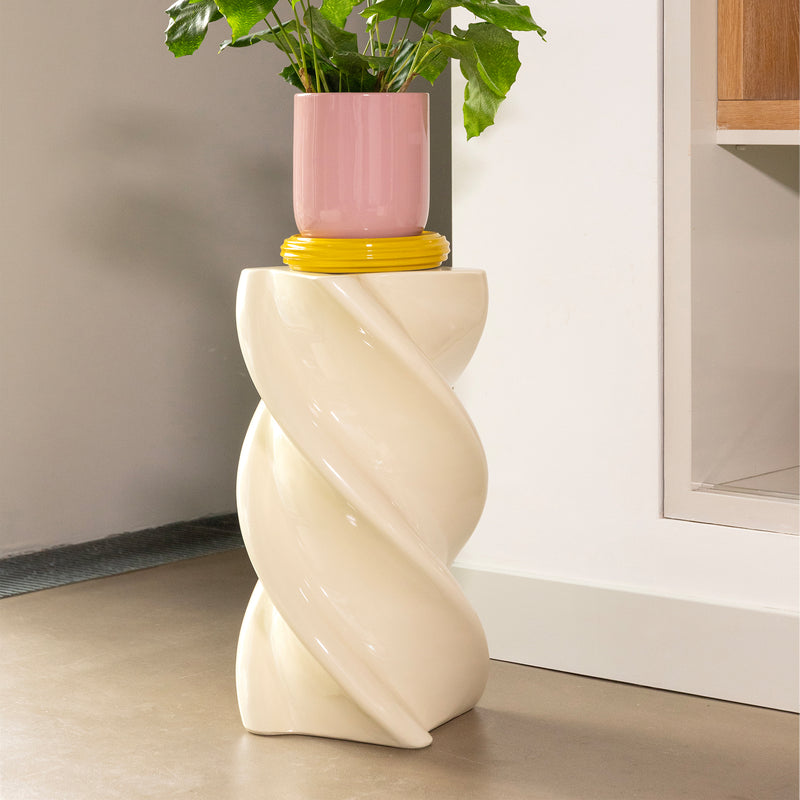 &klevering - Marshmallow Beistelltisch | 54 x Ø 29,5 cm / off-white