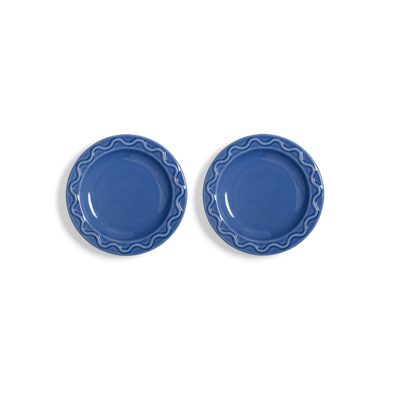 &klevering - Mochi Teller | Ø 17 cm / blau