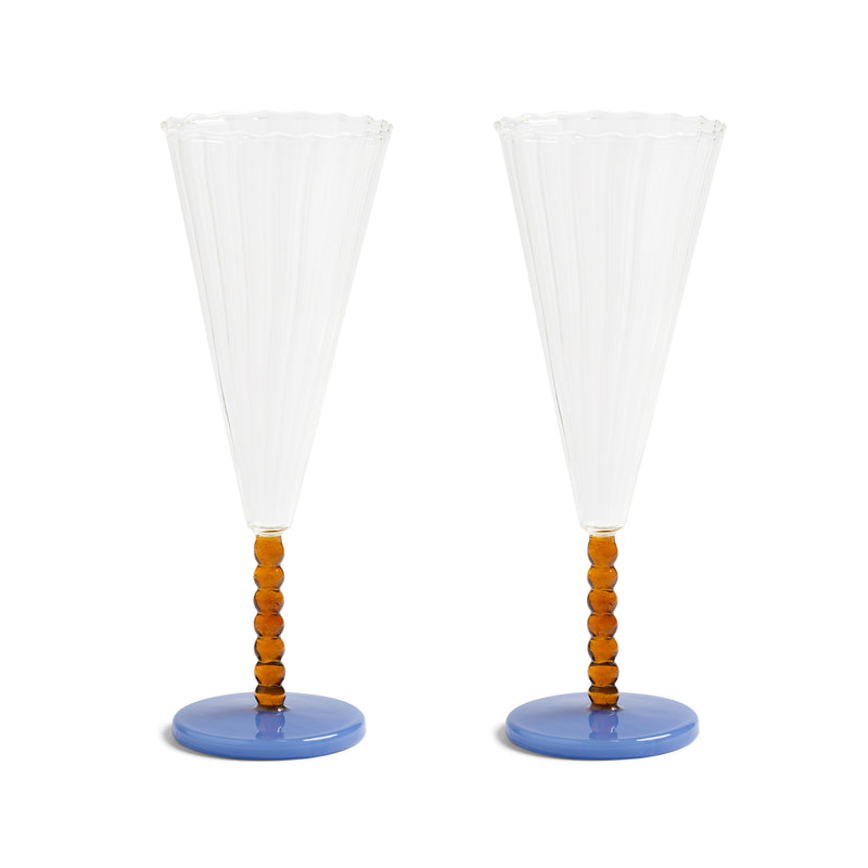 &klevering - Flute Champagnerglas | pearl amber