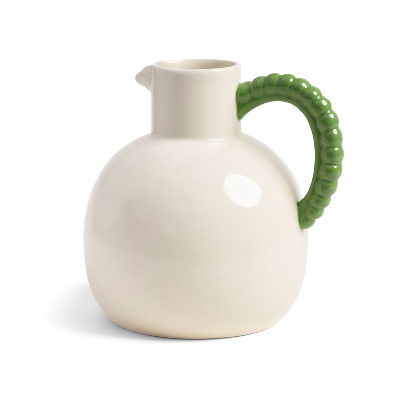 &klevering - Perle Karaffe | green/crème