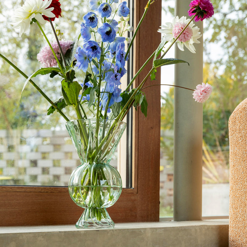 &klevering - Rhombic Glas-Vase | grün