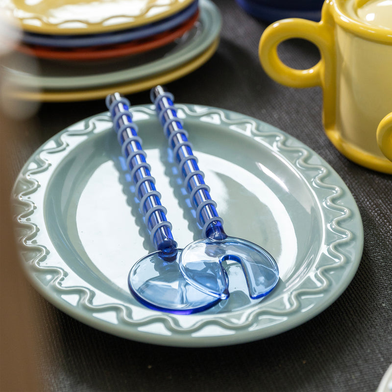 &klevering - Sling Salatbesteck | blau