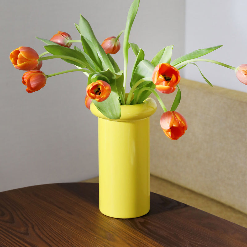 &klevering - Turban Vase | gelb