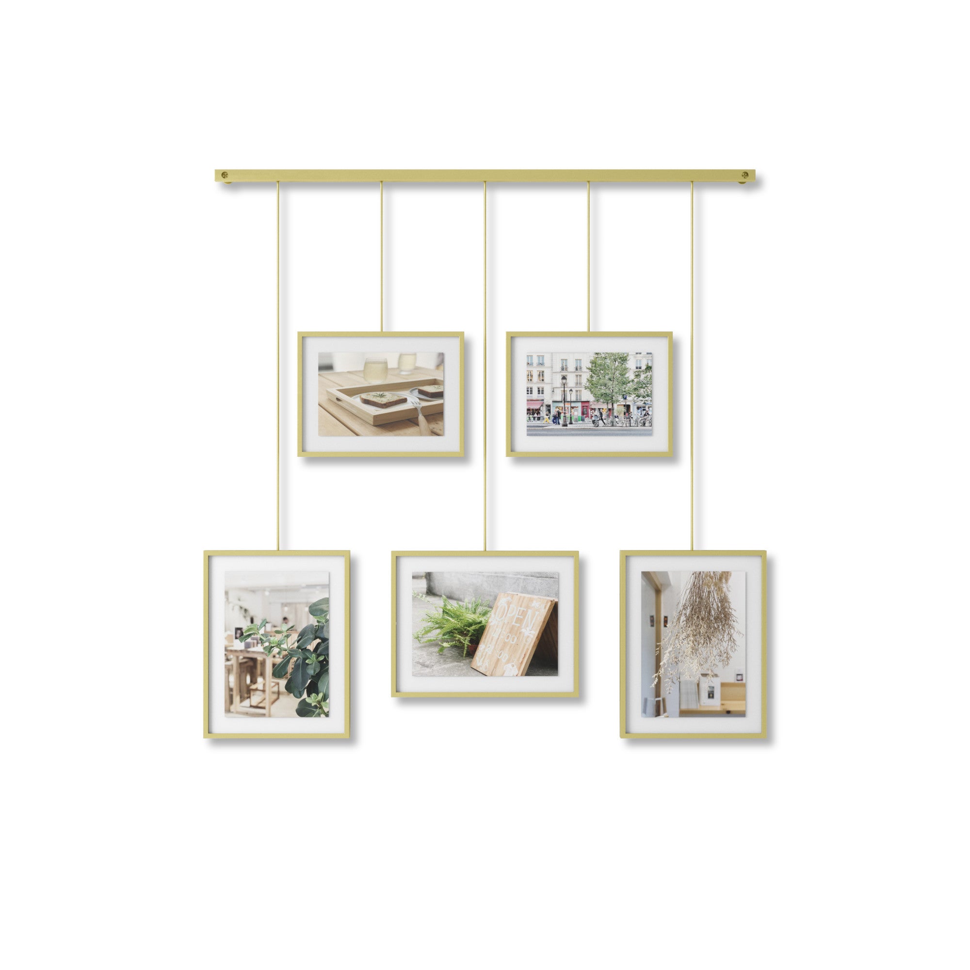 Umbra - Exhibit Bilderrahmen | 5er-Set / Messing matt