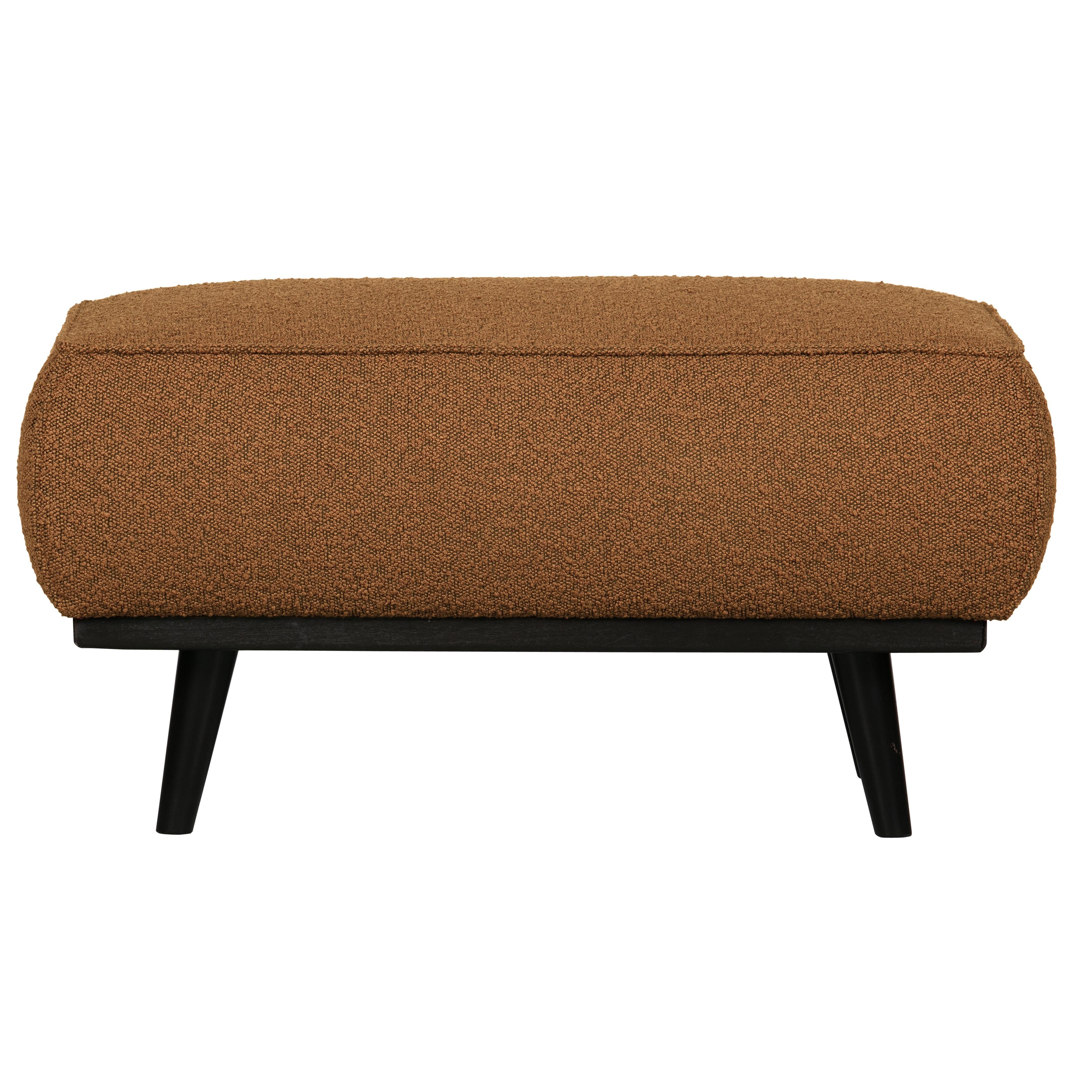 WOOOD Premium - Statement Hocker | Bouclé butter