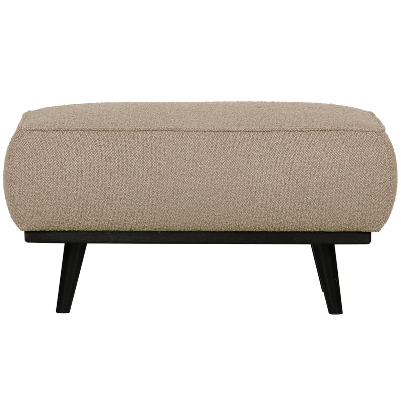 WOOOD Premium - Statement Hocker | Bouclé beige