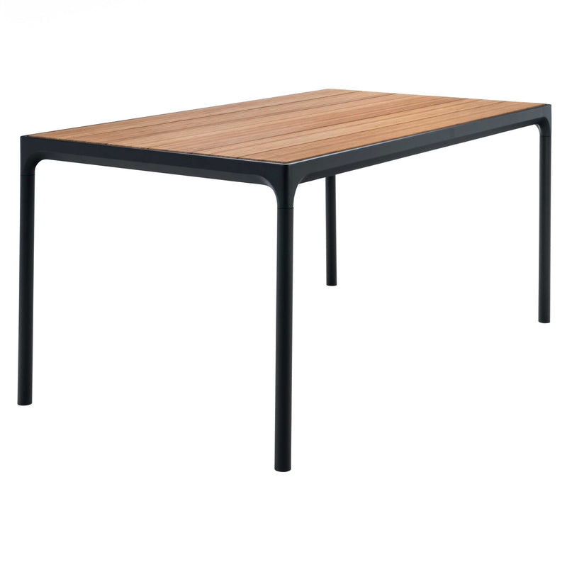 HOUE - FOUR Outdoor Tisch | 160 x 90 cm / Bambus/schwarz