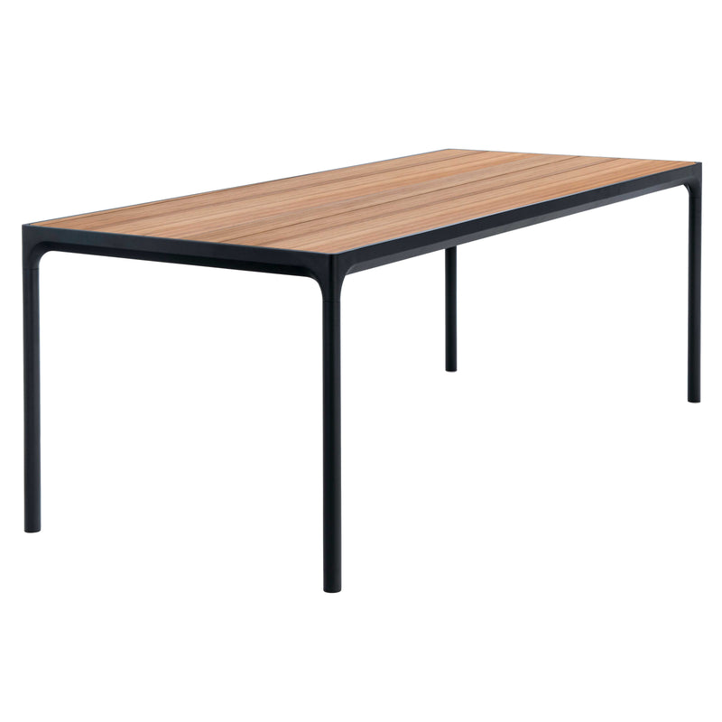 HOUE - FOUR Outdoor Tisch | 210 x 90 cm / Bambus/schwarz