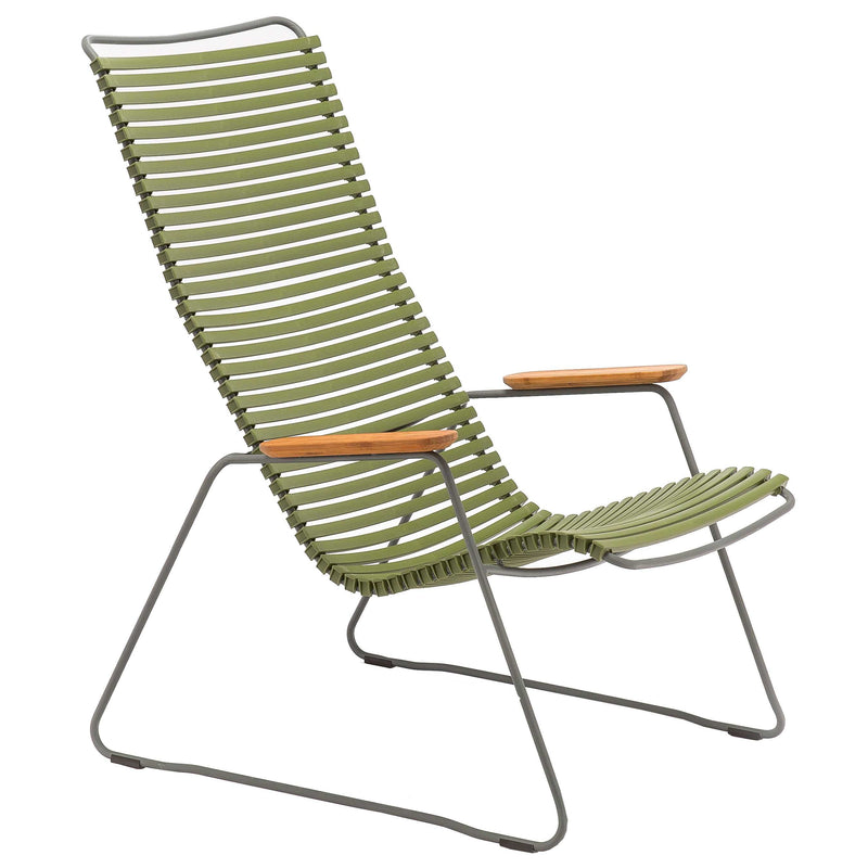 HOUE - CLICK Outdoor Lounge Chair | olivgrün
