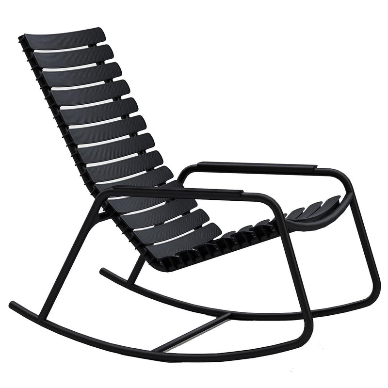 HOUE - ReCLIPS Outdoor Schaukelstuhl | schwarz