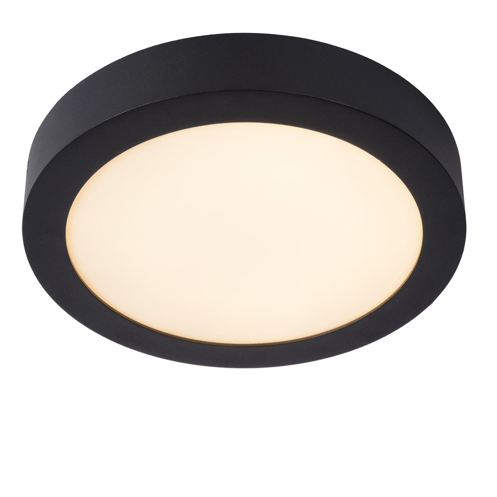 Lucide - Brice 30 LED Deckenleuchte Badezimmer | Ø 24 cm / schwarz