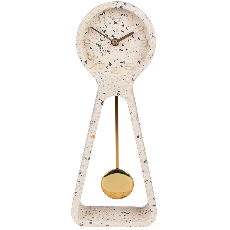 Zuiver - Pendulum Time Tischuhr | terrazzo weiß
