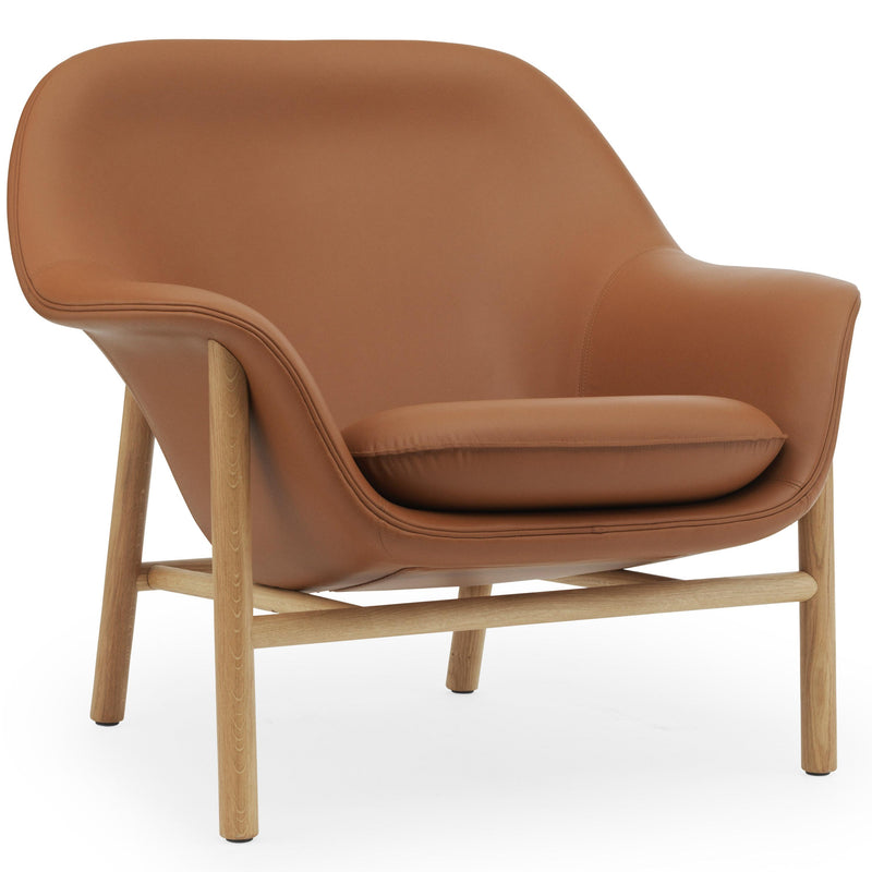 Normann Copenhagen - Drape Lounge Chair | Ultra-Leder 41574 / Eiche
