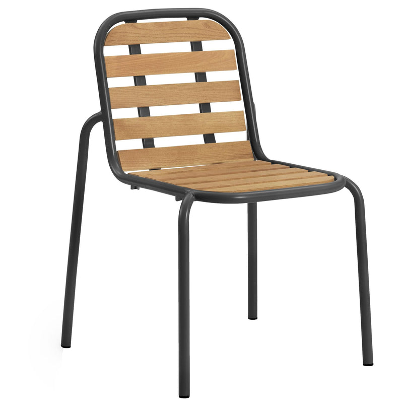 Normann Copenhagen - Vig Outdoor Stuhl | Robinie natur / schwarz