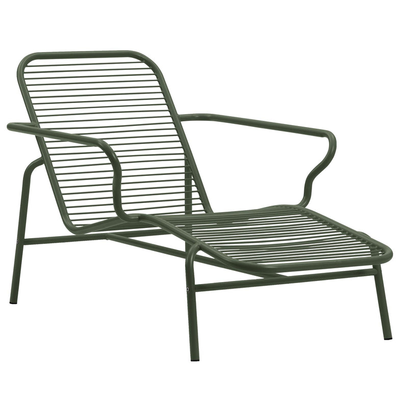 Normann Copenhagen - Vig Outdoor Liegestuhl | dunkelgrün