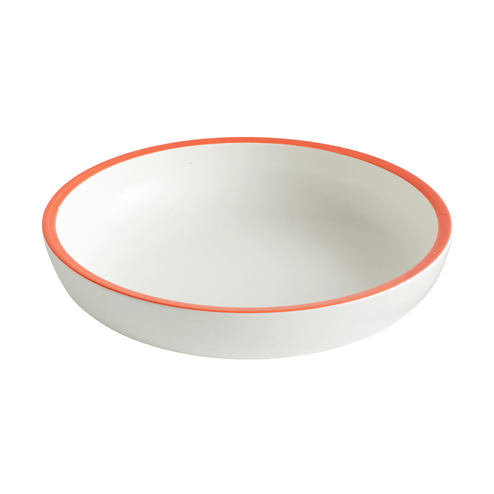 HAY - Sobremesa Servierschale | white, red rim