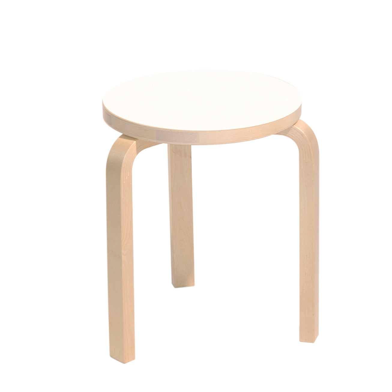 Artek - Hocker 60 | Laminat weiß