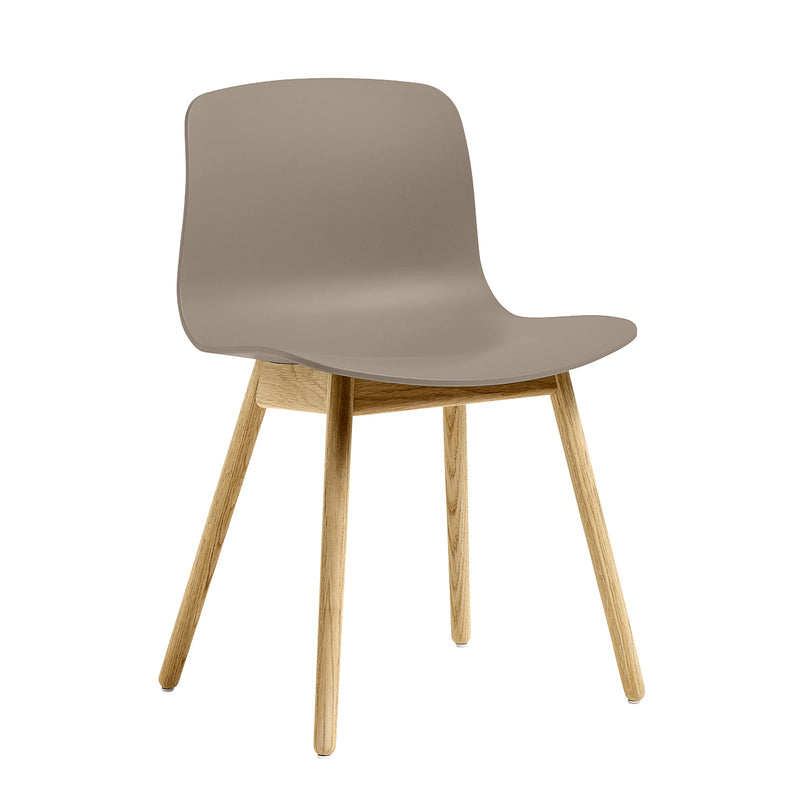 HAY - About A Chair AAC 12 | Standardgleiter Kunststoff / khaki 2.0 / Eiche lackiert