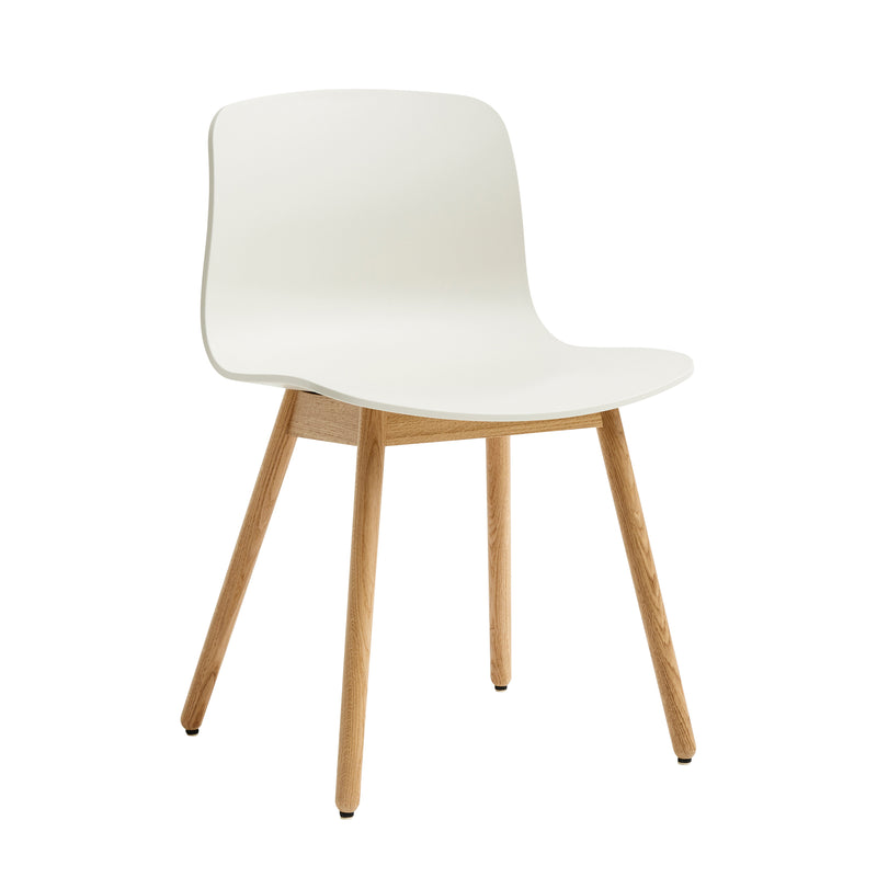 HAY - About A Chair AAC 12 | Standardgleiter Kunststoff / melange cream 2.0 / Eiche lackiert