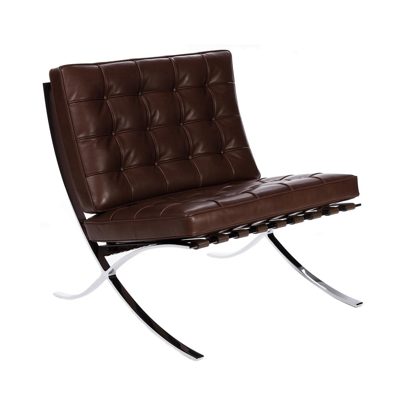 Knoll - Barcelona® Relax Sessel | Venezia dunkelbraun / Chrom