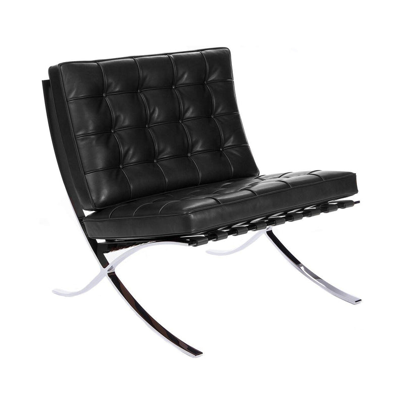 Knoll - Barcelona Sessel | Venezia schwarz / Chrom