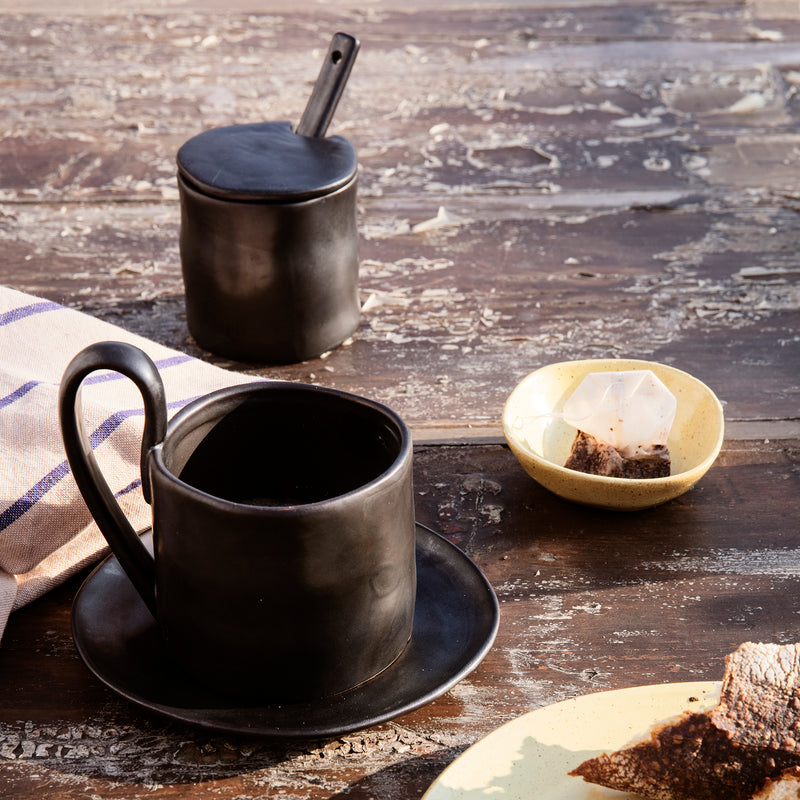 Ferm Living - Flow Marmeladenglas mit Löffel