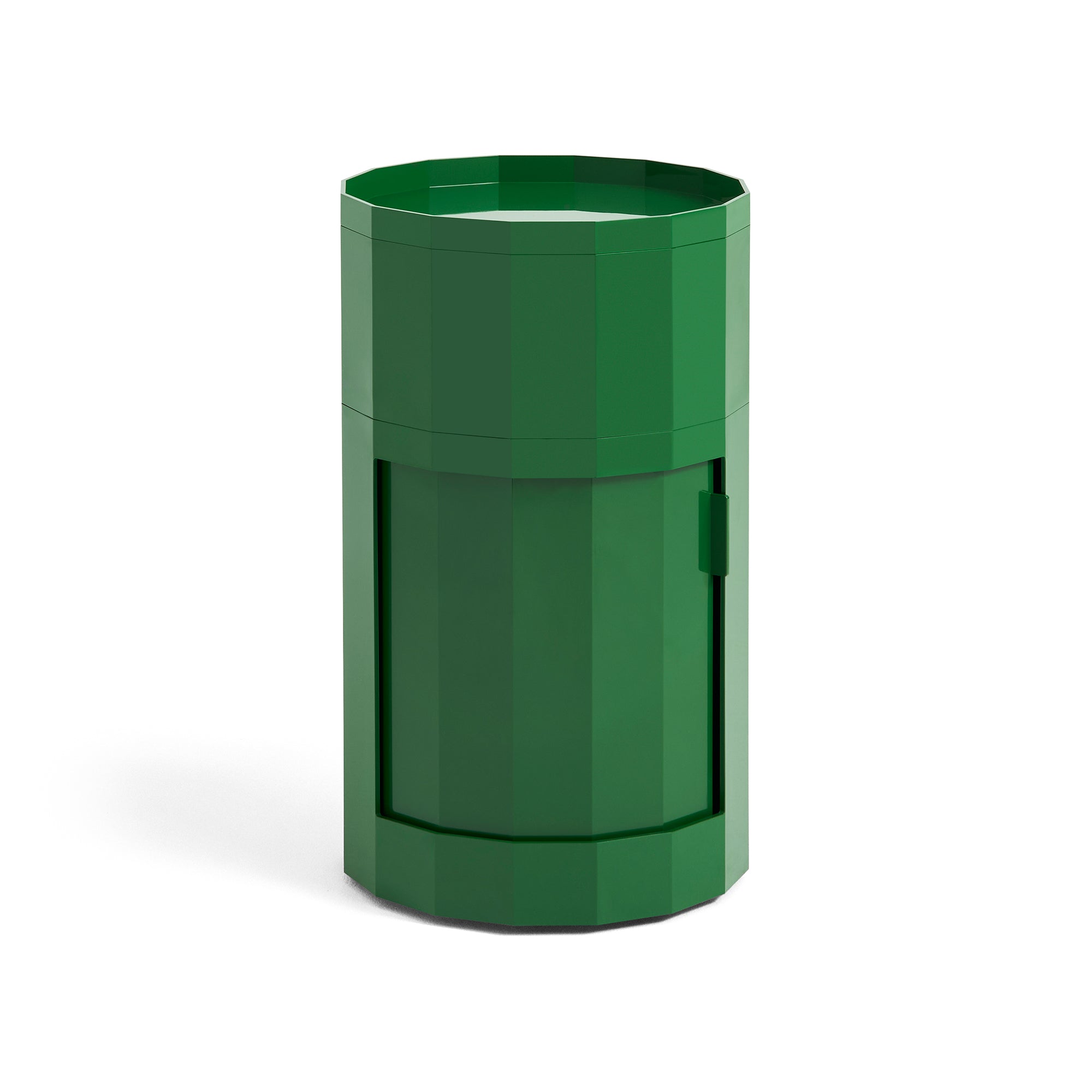 HAY - Facet Cabinet mit Füßen und Rollen | hoch / spinach green