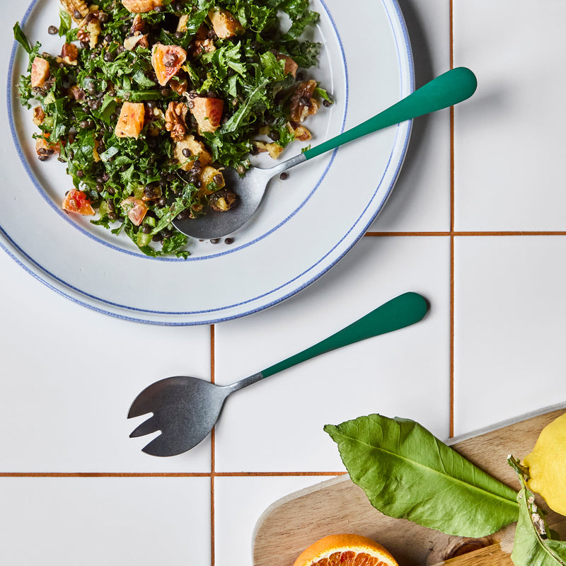 Nicolas Vahé - Serv Salatbesteck | grün