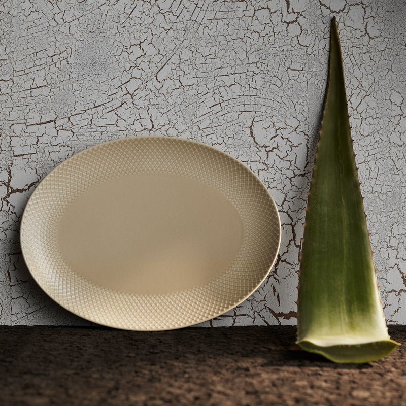 Lyngby Porcelæn - Rhombe Servierplatte | 26,5 x 35 cm