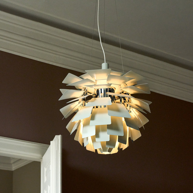 Louis Poulsen - PH Artichoke Pendelleuchte | Ø 48 cm / dusty green/high lustre chrome