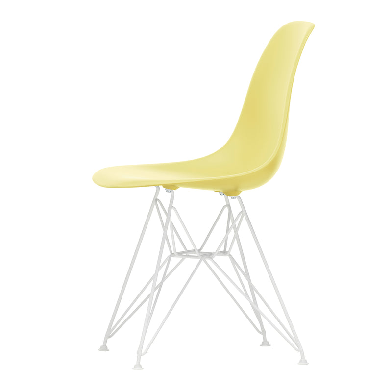 Vitra - Eames Plastic Side Chair DSR RE | Filzgleiter weiß / citron RE / weiß