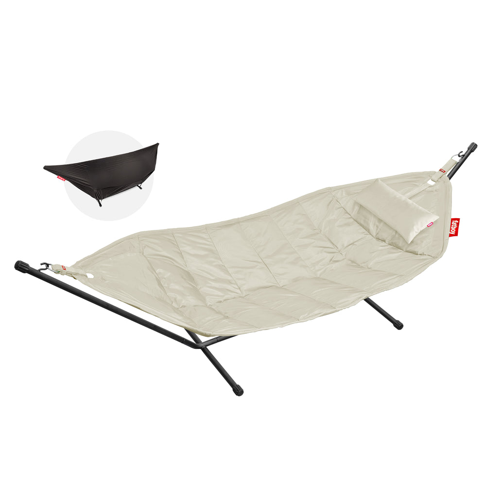 Fatboy - Headdemock Hängematte Deluxe mit Gestell, Kissen und Abdeckung | creme