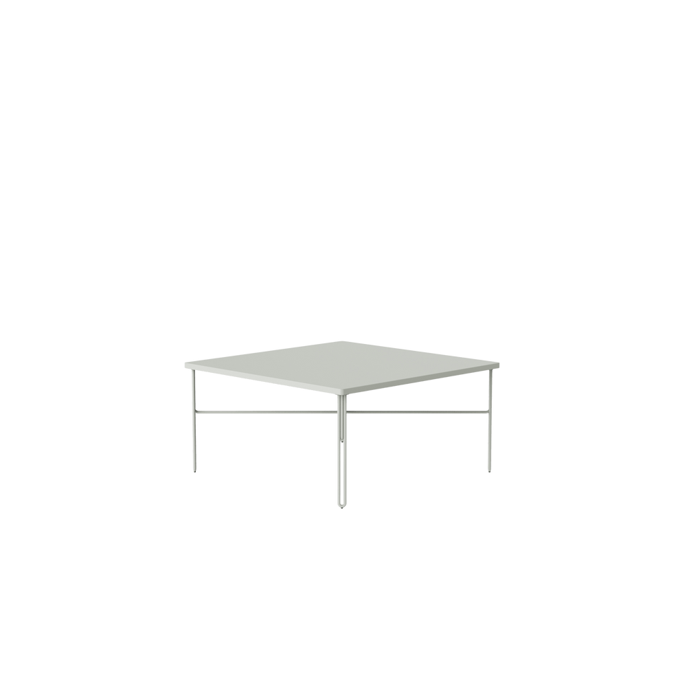 NINE - Inline Couchtisch | 80 x 80 cm / hellgrau