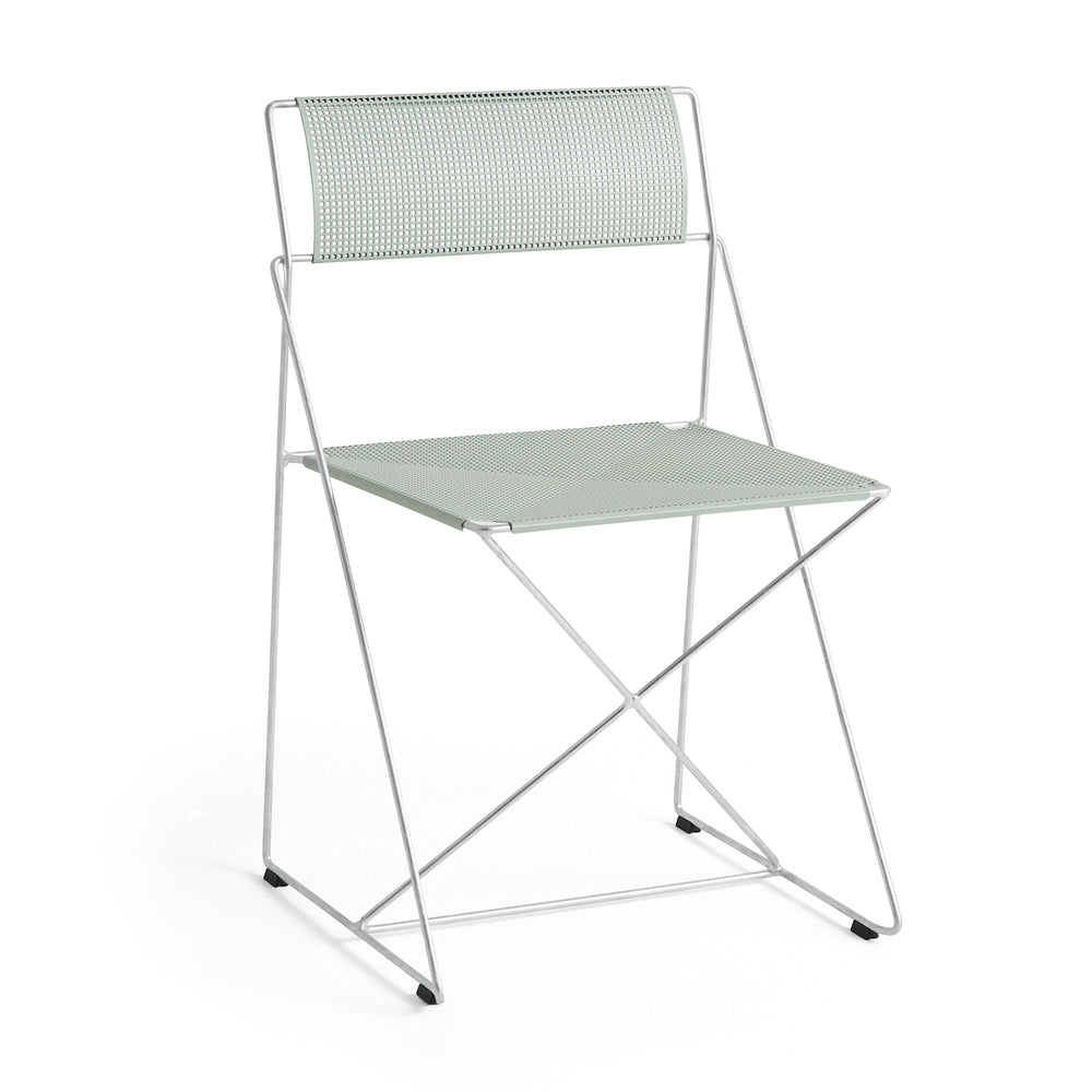 HAY - X-Line Stuhl Outdoor | pale linden / hot galvanized