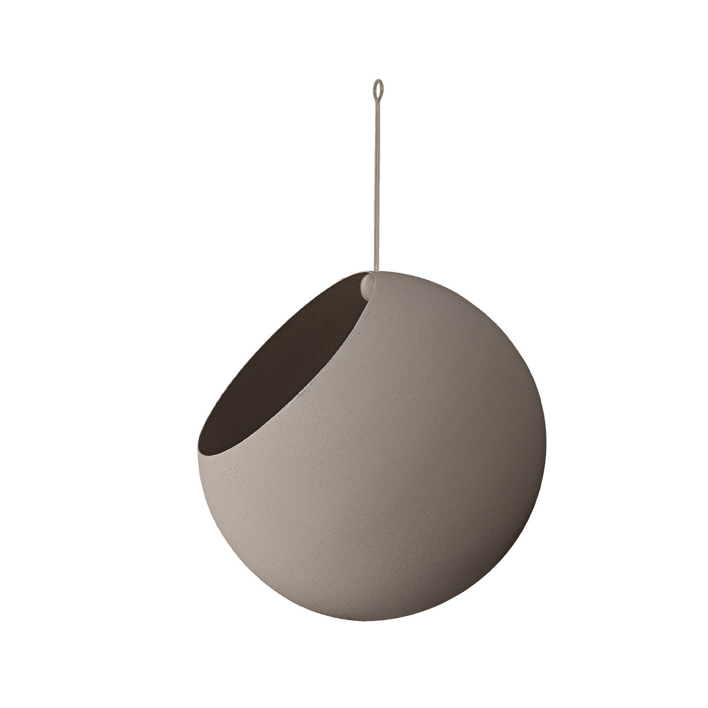 AYTM - Globe Hängeblumentopf | Ø 17 cm / taupe/taupe
