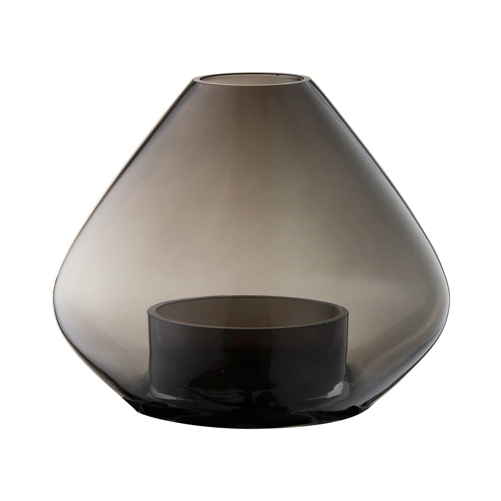 AYTM - Uno Windlicht und Vase | Ø 25,9 x H 21 cm / schwarz