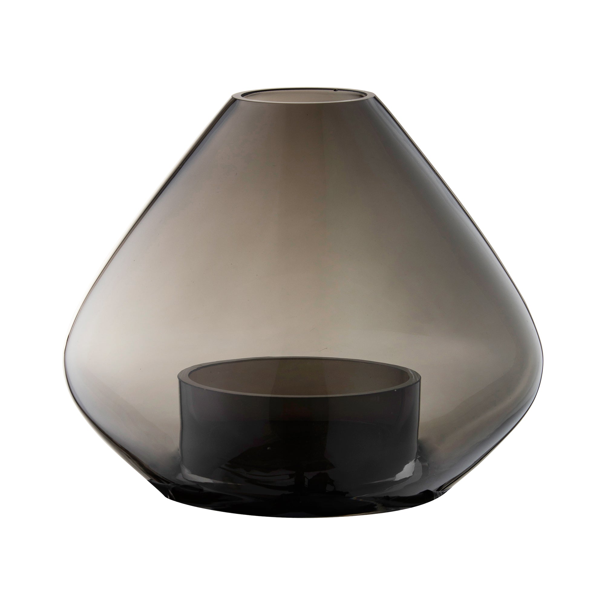 AYTM - Uno Windlicht und Vase | Ø 25,9 x H 21 cm / schwarz